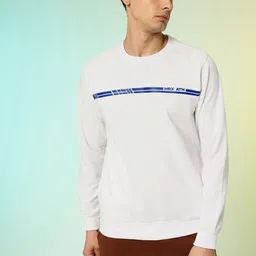 HRX by Hrithik Roshan Striped Lifestyle Sweatshirt image 3