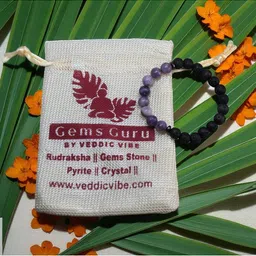 Gems Guru Unisex Crystals Beaded Elasticated Bracelet image 2