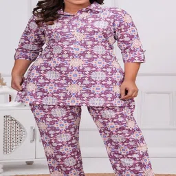 MAINA CREATION Shirt Collar Tunic With Trousers Co-Ords image 5