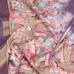 Rekha Maniyar Kalamkari Printed Sequinned Ready to Wear Saree image 3