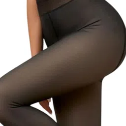 CareDone Dual Tone Sheer-Look Warm Winter Stockings image 4