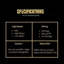 greygator LED Headlight for Royal Enfield Bullet 350, Bullet Trials 350, Bullet Trials 500, Thar, Jeep image 5