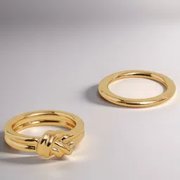 Accessorize Set Of 2 Knot Detail Finger Rings-picture-11