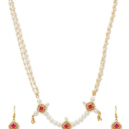 RIBBON CANDY Gold-Tone Stone Studded Jewellery Set-picture-21