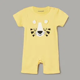Juniors by Lifestyle Infants Boys Pack Of 3 Printed Pure Cotton Rompers image 4