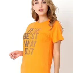 StyleDrawer Typography Printed Round Neck Cotton T-shirt image 5