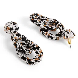 Priyaasi Contemporary Artificial Stones And Beads Chandelier Drop Earrings image 3