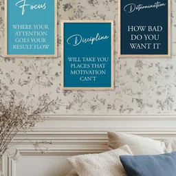 walllane Motivational Wall Art With Frame Home Decor Wall Painting For Living Room Office Bedroom image 2