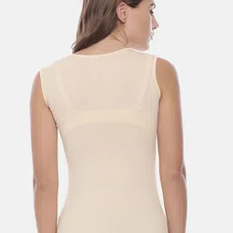 GOLDSTROMS Pack Of 2 Cotton Sleeveless Camisoles-SLP-9000-BLK-SKN image 4