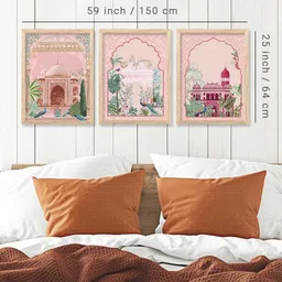 walllane Traditional Wall Art With Frame Home Decor Wall Painting For Living Room Office Bedroom image 4