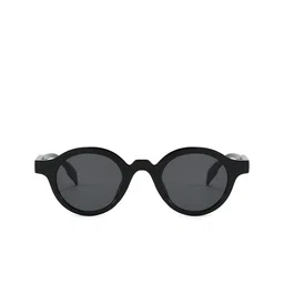 LULU & SKY Women Black Lens & Black Round Sunglasses with image 4