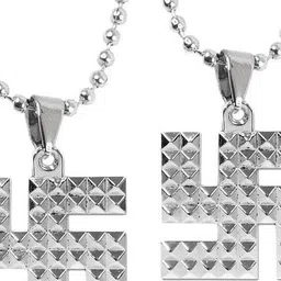 Utkarsh Silver-Plated Geometric Pendants with Chains-picture-32