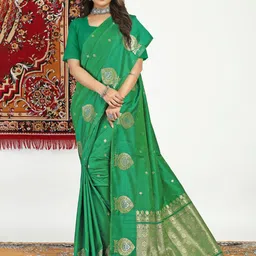 amirat Woven Design Zari Pure Silk Banarasi Saree-picture-16