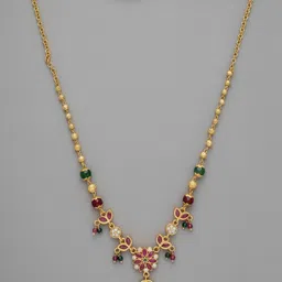 SZN Brass Gold-Plated Handcrafted Necklace image 2