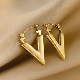 Just Lil Things Contemporary Shaped Hoop Earrings-image-74
