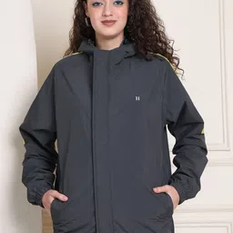 HOUSE OF VEDAS Waterproof Hooded Rain Jacket-picture-35