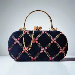 FOR THE BEAUTIFUL YOU Women Emroidered Box Clutch image 1