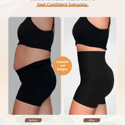 alonefit High Waist with Silicone Strips, Tummy Tucker Women Body Shaper Comfort Seamless Women Shapewear image 4