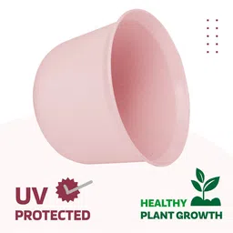 Kuber Industries White & Pink 12 Pieces Textured Planters With Pot image 4