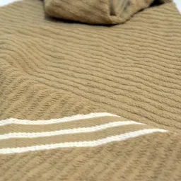 Aura Navy Blue & Beige 2 Cotton 400 GSM Bath Towel image 2