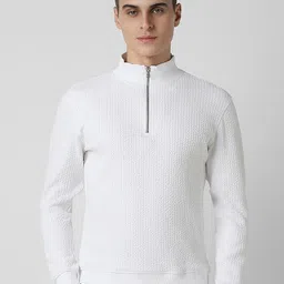 VAN HEUSEN DENIM LABS Men Self Design Sweatshirt-picture-23