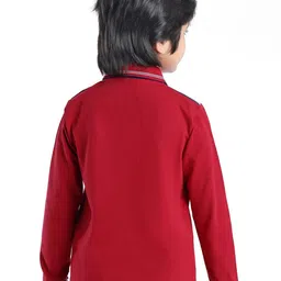 ARIAS By LARA DUTTA Boys Solid Polo Collar Cotton T-shirt image 2