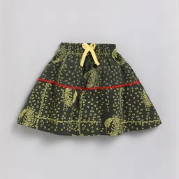 Mars Infiniti Girls Printed Pure Cotton T-shirt with Skirt image 4