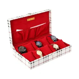 Fonsie Checked 5 Slots Watch Organiser Box-picture-29
