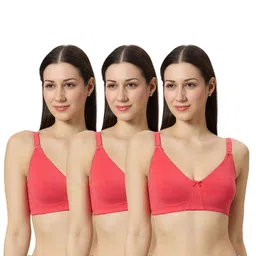 Libertina Pack of 3 Full Coverage Non-Wired Non Padded Seamless T-shirt Bra-picture-32