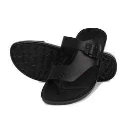 DRACKFOOT Men Textured Comfort Sandals With Buckle image 4