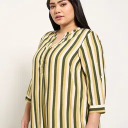 Honey Curvytude by Pantaloons Striped long Top image 2