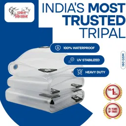 160 GSM Tarpaulin Sheet 12x10ft Clear Tent - For Trucks, Industry, Construction, Warehouses, Farm & Rain Shelter-image-37