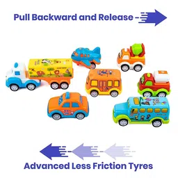 ADKD Kids Set Of 7 Toy Vehicles image 5