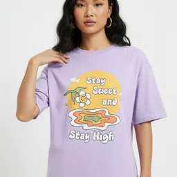 glitchez Graphic Printed Drop-Shoulder Sleeves Oversized T-Shirt-image-16