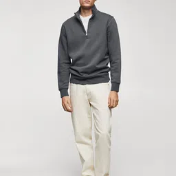 MISCHIEF MONKEY Men Mock Collar Sweatshirt image 2