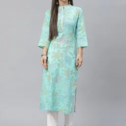 Indibelle Women Printed Sequinned Kurta-picture-18