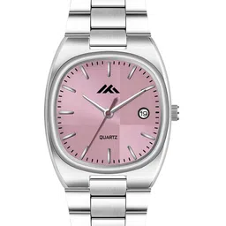 ON TIME OCTUS Men Stainless Steel Bracelet Style Straps Analogue Watch MT-829 PINK image 3