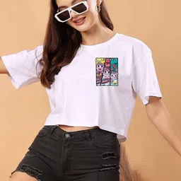 SWIFTLY Women Printed Bio Finish Pockets T-shirt-picture-23
