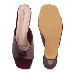 Retro Walk Women Solid Open Toe Stiletto Sandals Heels image 5