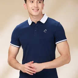 Being Human Men Solid Polo Collar Cotton Slim Fit T-shirt-picture-57