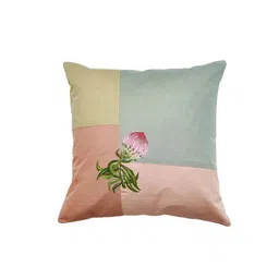 ZEBA Pink & Grey Abstract Linen Square Cushion Covers-picture-12