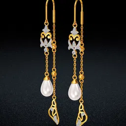 Joyalukkas 22KT Yellow Gold Diamond Earrings-image-72