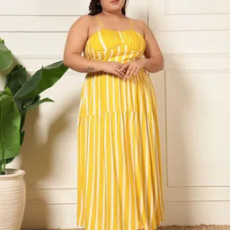 DEEBACO Striped Maxi Dress image 3