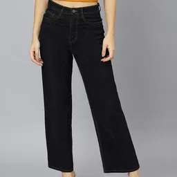 guti Women Flared High Rise Black Jeans image 1