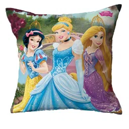 Disney Blue & Yellow Printed Square Shaped Pre-Filled Cushion With Cover image 2