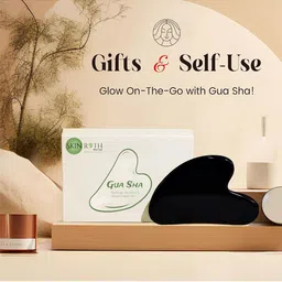 SKINROTH Jade Gua Sha For Premium Facial Massage & Sculpting Tool image 2