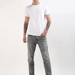 Calvin Klein Jeans Men Solid Round Neck Cotton Slim Fit T-Shirt-picture-46