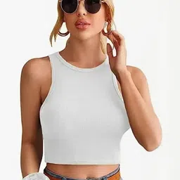 PINOVO Ribbed Cotton Crop Fitted Top-picture-19