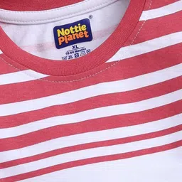 Nottie Planet Boys Printed Round Neck Pure Cotton T-shirt With Jogger image 3