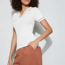 CODE by Lifestyle Mandarin Collar Top image 5